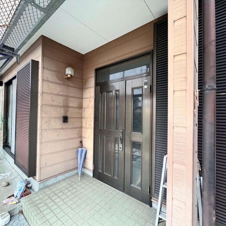 川越市　M様邸 外壁補修塗装工事。塗り替え前