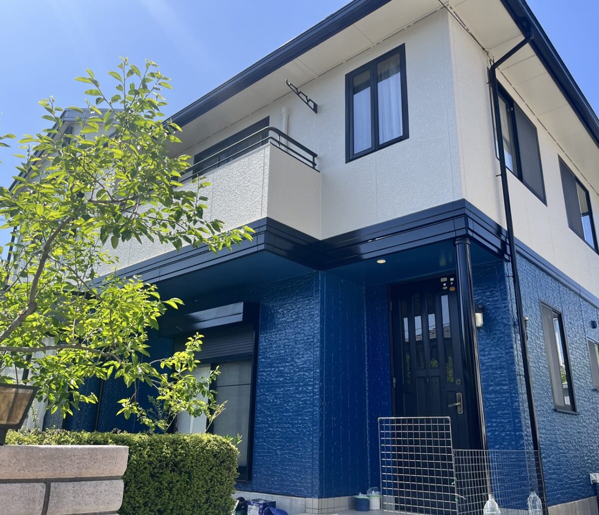 川越市 屋根外壁塗装工事。塗り替え後
