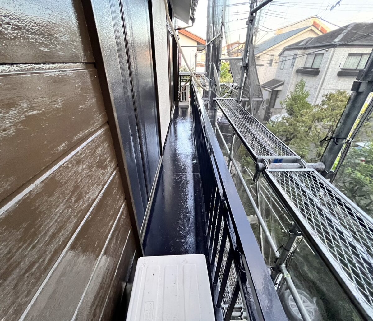 豊島区　屋根外壁塗装工事。塗り替え後