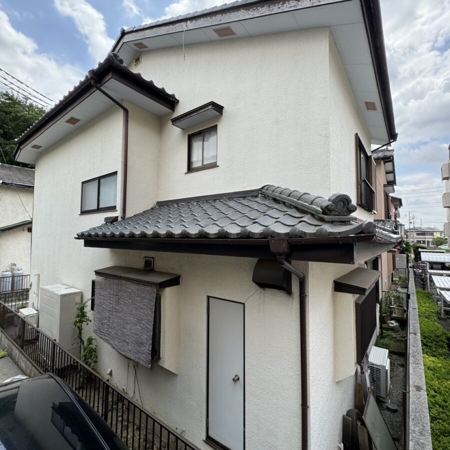 鶴ヶ島市 外壁塗装工事。塗り替え前
