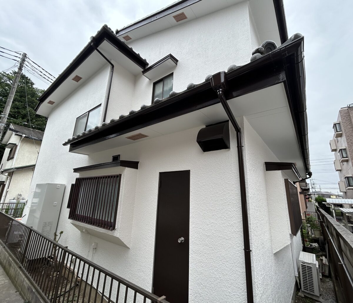 鶴ヶ島市 外壁塗装工事。塗り替え後