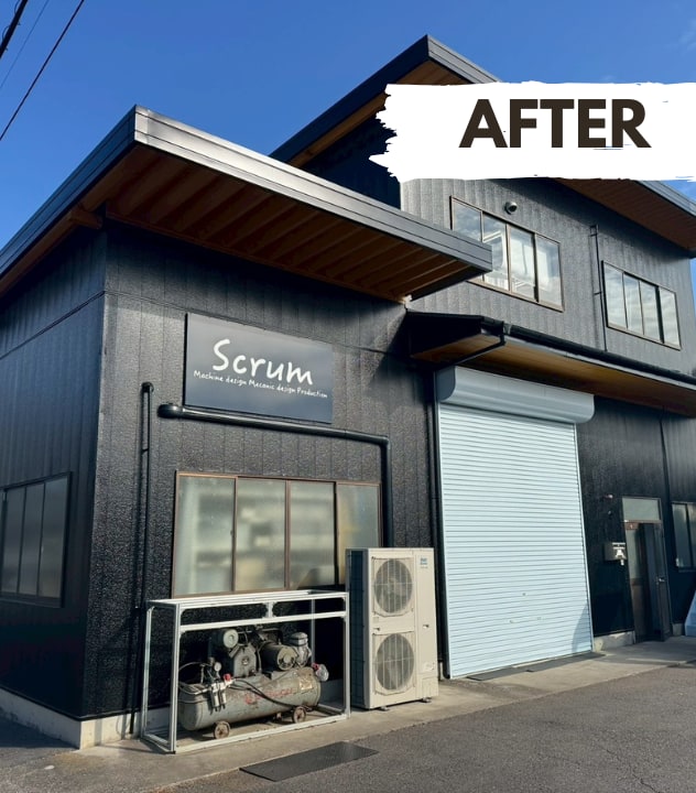 川越市にて完工｜鉄骨階段やシャッター扉も防錆塗装で再生！ファインパーフェクトトップで美観長持ち。塗り替え後