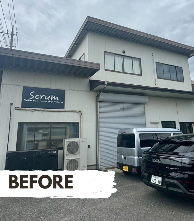 川越市にて完工｜鉄骨階段やシャッター扉も防錆塗装で再生！ファインパーフェクトトップで美観長持ち。塗り替え前