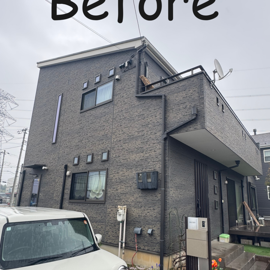 鶴ヶ島市｜外壁・屋根塗装・ベランダ防水工事。塗り替え前